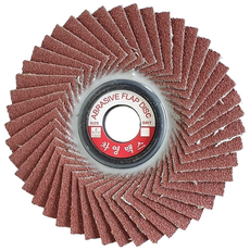 휠페파 날개사포 10장 4인치 그라인더 원형 해바라기 사포 휠 페이퍼, 휠페파 4인치 40#(10장), 1개