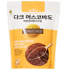 에코씨드 다크머스코바도 비정제사탕수수당, 500g, 1개