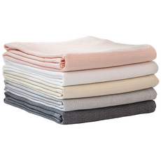 수젠하우스 스트라이프 스프레드 순면 100% 피그먼트 줄누비 이불 패드, 오닉스 차콜