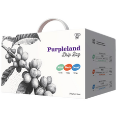 퍼플랜드 핸드드립 커피 레귤러 드립백 3종 (실키10입+벨벳10입+루나10입) 총30입, 1개, 30개입, 9g