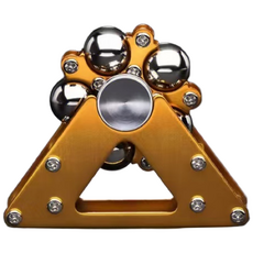 대관람차 피젯 스피너 접이식 금속 안티스트레스 핸드 스피너 성인 장난감 자이로스코프 스트레스 해소 피젯 장난감 어린이 선물, 1개, 금색