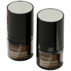 아미니 롤리오 1초커버 헤어 컬러 쿠션, 내추럴브라운, 2개