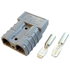 TPC-50/국내생산/앤더슨커넥터/암수 세트는 2개 필요/암수 동일 구조/1개(플라스틱1+단자2)/50A/지게차 캠핑 렉카 견인 배터리 인버터 UPS 드론 골프카 충전 연결