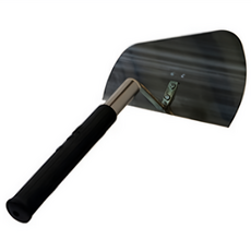 국산 상진 스텐날 쓰미 냉가고대 고무손잡이 쇠손 흙손 미장도구 압착 흙칼 흑손 벽돌조적, 1개