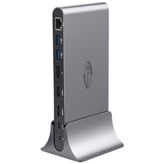 강원전자 넷메이트 NM-TCD01 USB Type C 올인원 도킹 스테이션 USB도킹 멀티허브 USB허브, 1개