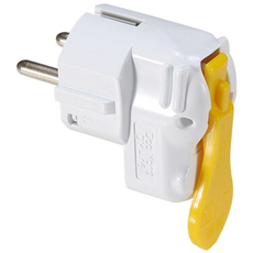 연서전기조명 플러그 접지형 쉽게 빠지는 원터치 220V 돼지코 전기 접지플러그, 기억자접지플러그26201, 1개