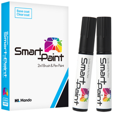 쌍용 코란도 투리모스 WAA 그랜드화이트차량용 붓펜 스프레이 자동차 스마트 페인트 2IN1 DIY 도색, 1개