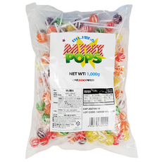 투데이 미니팝스 막대사탕, 1개, 1000g