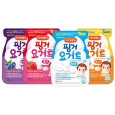 아이배냇 핑거요거트 5종 세트(플레인+블루베리+딸기+바나나+산양) 각1개씩, 1개