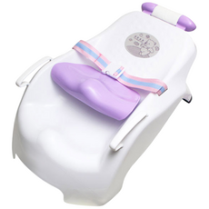 맘스베이비 곰돌이 샴푸 유아목욕의자, 보라