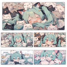 하츠네 미쿠 마우스패드 90cm*40cm*3mm, 1개, 285