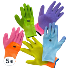 웜업 어린이 목장갑 갯벌 가드닝장갑 유아장갑 미끄럼방지 안전장갑 해루질, 5개, S.핑크