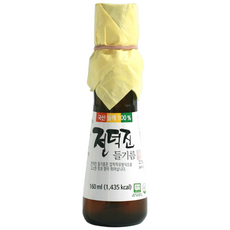 옥천식품 전덕진 들기름 저온압착 40년전통 국산들기름, 160ml, 1개