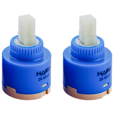 수도꼭지 수도밸브 수전 카트리지 교체 부속 부품, 2개