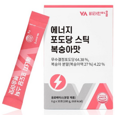 비타민마을 에너지 포도당 스틱 복숭아맛, 6g, 30개입, 1개