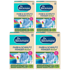 독일 닥터베크만 이염방지 및 불순물 흡착시트 ECO 22p X 4 색상유지 세탁시트 컬러보호 오토텍스, 4박스