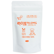 [쉐프의슈가]라이트머스코바도 비정제사탕수수당 모리셔스슈가, 100g, 3개