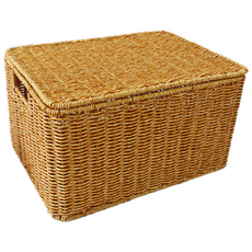 Mabel In Home 野餐藤編籃, 棕色, 1個