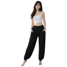 POTTI 하렘 조거팬츠 항아리 모달 요가바지 필라테스 편한 트레이닝 운동복 빅사이즈 L~3XL