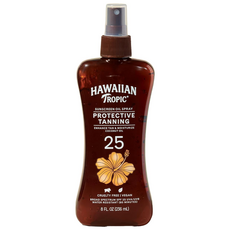 하와이안트로픽 Hawaiian Tropic 코코넛오일 태닝 겸용 SPF25 펌프 스프레이 선오일 8oz 태닝오일, 1개