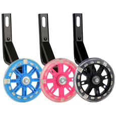 자전거 보조 바퀴 LED 무소음 유아 아동 어린이 고무 휠 12인치 14인치 16인치 18인치 20인치, 3.보조바퀴-블루, 1개