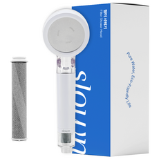 슬로운 slown 99.9% 4중 올인원 에코젠 필터샤워기 기본세트, 1개, 화이트+투명