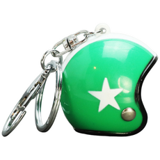 헬로엑스 귀여운 미니헬멧(스타캔디) 피규어 키링 키홀더 열쇠고리, 1개, 12초록