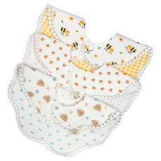 벨베이비 양면 턱받이 세트, B, 3개입, 1세트