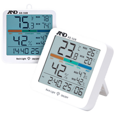 AND 디지털 온습도계 AD56B 정확한 스마트 온도습도계 벽걸이 신생아 아기 온도계습도계, 화이트, 1개