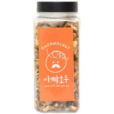 아빠호두 병포장 국내산 햇호두 조각호두 견과류 결혼 돌 답례품 명절 선물 이유식 수험생 다이어트 건강 간식, 1개, 300g