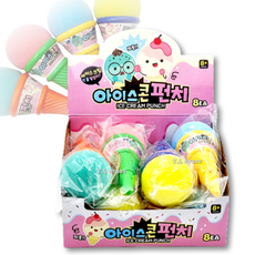 어린이 장난감 보드게임 아이스콘 펀치 8개1세트 추억의장난감 팡팡펀치 스펀지공 벌칙 악세사리, 1세트(8p), 1개