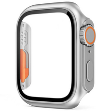 티엑스엘엑스 애플워치 호환 울트라 변신 드레스업 케이스, 실버, 1개