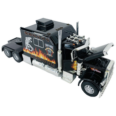 1:24 피터빌트389 트럭 모형 트렌스포머, 블랙, 1개