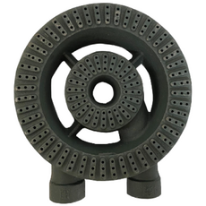 업소용 화구 2열2구 링구버너 [파이프2포함] 큰불 음식점 주방 업소용 주물버너 간데기 간텍기 식당 가스렌지, 2열2구링구버너, 16.5cm