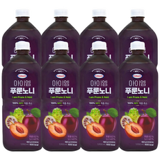 보넬드 아이엠 푸룬노니 100% NFC 착즙주스, 8개, 1L