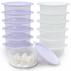 서진리빙 전자레인지용 국산 냉동밥 보관용기 450ml 혼합색상 12개입, 1개 1개
