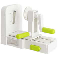 TGL 감자면 야채면 채소면 야채 슬라이서 만능 채칼 세트, 1개, 화이트그린