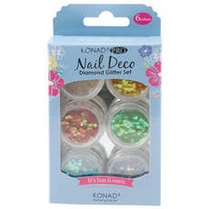 코나드 프로 네일 데코 글리터 6종 세트, 다이아몬드, 1개