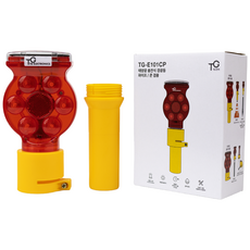 TG전자 태양광 LED 경광등 태양열 경고등 쏠라 점멸등 멧돼지 고라니 퇴치 TG-E101CP, 1개
