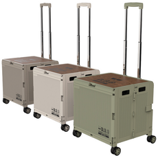 도그독 폴딩카트 48L 접이식 휴대용 다용도 캠핑 장보기 분리수거 카트, 1개, 소이밀크