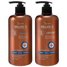 BR 차분한 생머리 케라틴 매직스트레이트 샴푸_ 컨디셔너 세트, 1세트