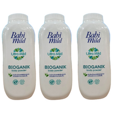 태국 바비 마일드 바디 파우더 울트라 마일드 바이오가닉, 160g, 3개
