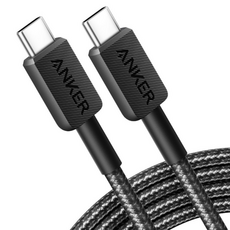 앤커 322 USB-C to USB-C 케이블, 180cm, 블랙, 1개