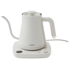 한샘 올화이트 온도조절 스테인리스 전기포트 주전자, 0230496-화이트