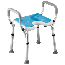 [인파로]U자형 노인 환자용 목욕의자 장애인 욕실 체어 높이조절 의자 GAM-005U, 등받이 샤워의자 GAM-003, 1개