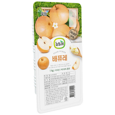 뉴뜨레 냉동 국산 가당 배퓨레 /국내산 배 90%함유, 뉴뜨레 냉동 배퓨레 1kg 국산, 5개