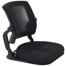 하이힙 힘모아 등받이 좌식의자 골반교정 힙업 특허, 블랙, 1개