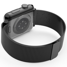 애플워치 밀레니즈 스트랩 호환 밴드, 블랙, 1개