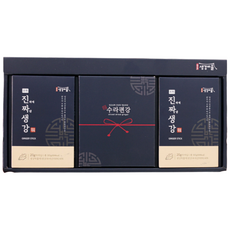 봉동 생강 선물세트(생강청스틱+편강) 쇼핑백 생강차, 2박스, 15개입, 20g