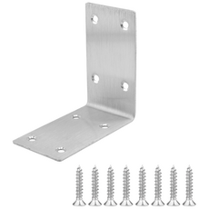 유스툴 스텐 꺽쇠 L자 사각 브라켓 연결대 보강 철물 10개